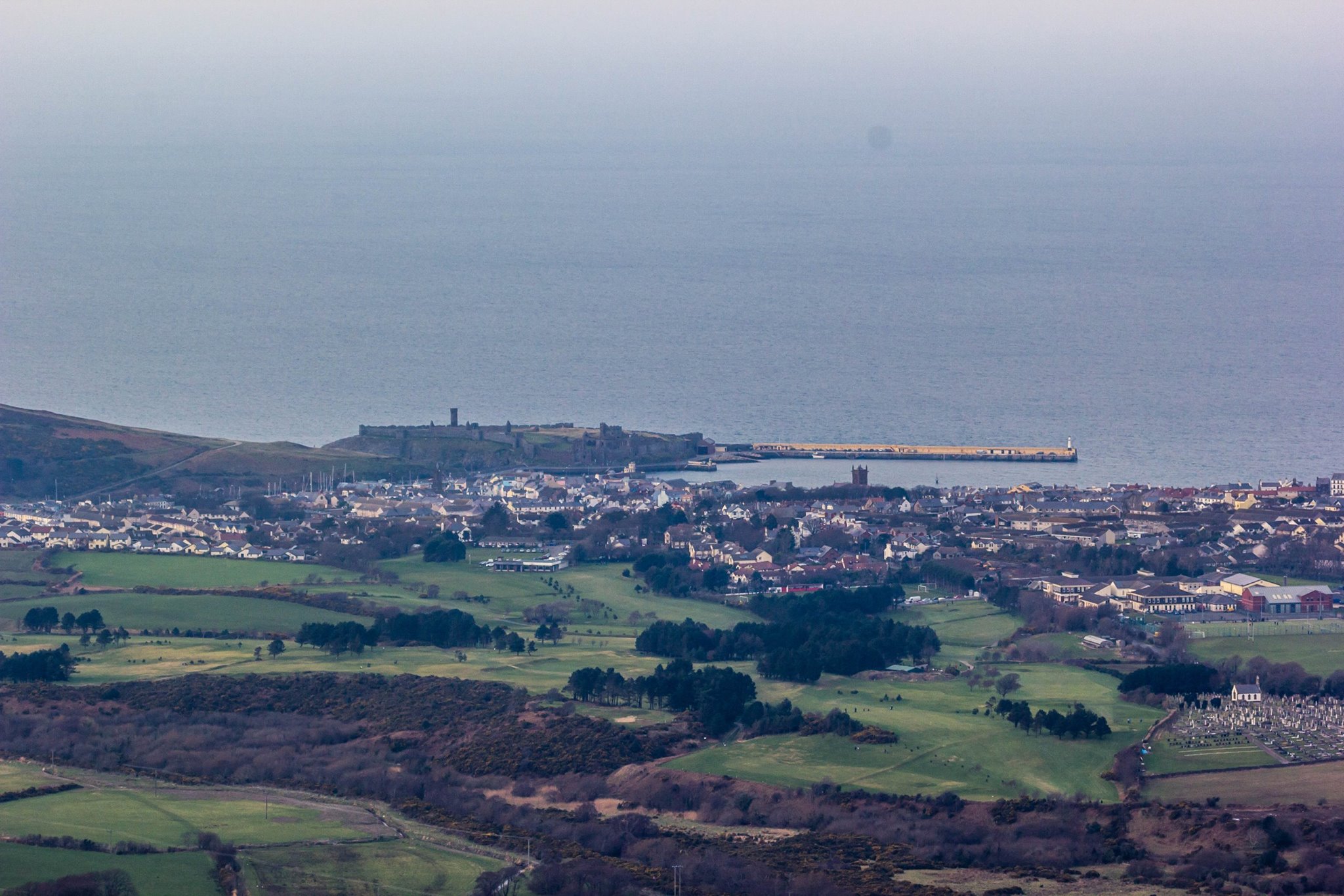 A shot of Peel from up The Cairn, by Paul Smith